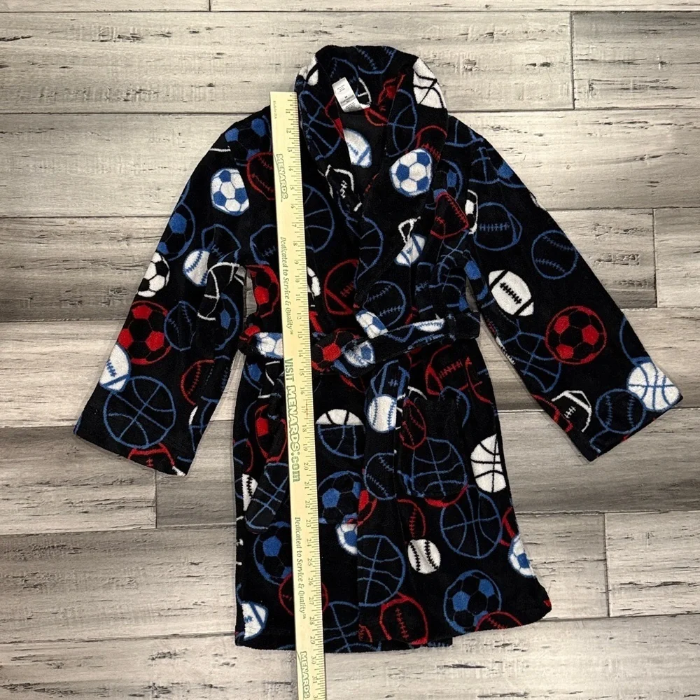 Cherokee Black and Red Fleece Robe